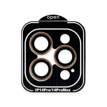 Joko Apple iPhone 14 Pro Max PVD Metal Kamera Lens - Turuncu