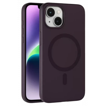 Joko Apple iPhone 14 Tuna PC Slim Magsafe Kapak - Derin Mor
