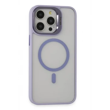 Joko Apple iPhone 15 Pro Max Kılıf Roblox Lens Magsafe Standlı Kapak - Lila