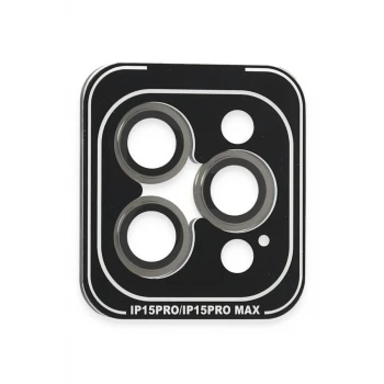 Joko Apple iPhone 15 Pro Max PVD Metal Kamera Lens - Gri