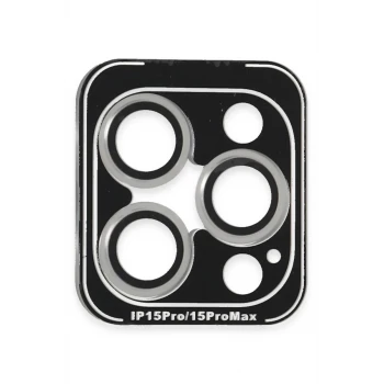 Joko Apple iPhone 15 Pro Max PVD Metal Kamera Lens - Gümüş