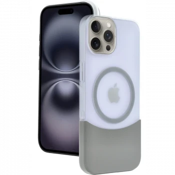 Joko Apple iPhone 15 Pro Max Velar Magsafe Kapak - Natural Grey