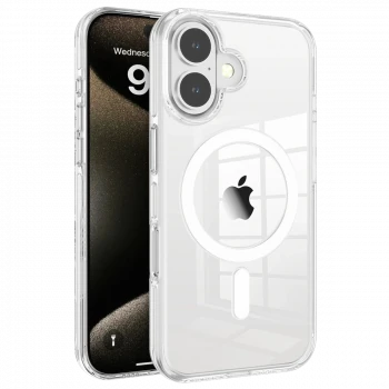 Joko Apple iPhone 16 Gleam PC Sert Magsafe Kılıf - Şeffaf