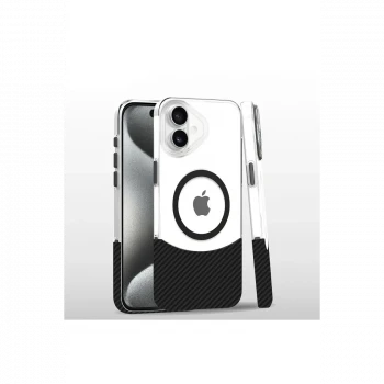 Joko Apple iPhone 16 Plus Carbon Puzzle Magsafe Kapak - Siyah-2