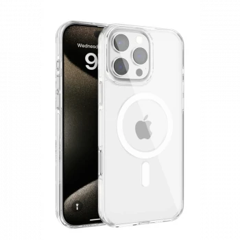 Joko Apple iPhone 16 Pro Max Gleam PC Sert Magsafe Kılıf - Şeffaf