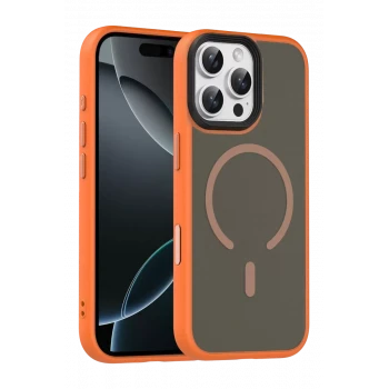 Joko Apple iPhone 16 Pro Max Megane Magsafe Kapak - Turuncu