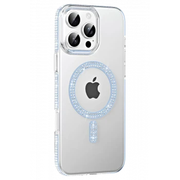 Joko Apple iPhone 16 Pro Max Move Taşlı Magsafe Kapak - Mavi