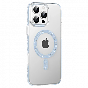 Joko Apple iPhone 16 Pro Max Move Taşlı Magsafe Kapak - Mavi