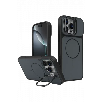 Joko Apple iPhone 16 Pro Max Pale Magsafe Standlı Kapak - Siyah