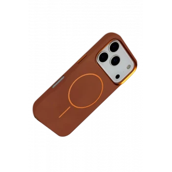 Joko Apple iPhone 17 Pro Luno Deri Magsafe Kapak - Kahverengi
