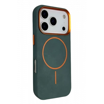 Joko Apple iPhone 17 Pro Max Luno Deri Magsafe Kapak - Yeşil
