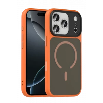 Joko Apple iPhone 17 Pro Max Megane Magsafe Kapak - Turuncu