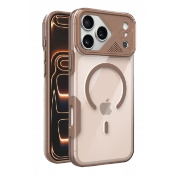 Joko Apple iPhone 17 Pro Max Zinko Magsafe Kapak - Çöl Titanyum