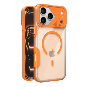Joko Apple iPhone 17 Pro Max Zinko Magsafe Kapak - Turuncu