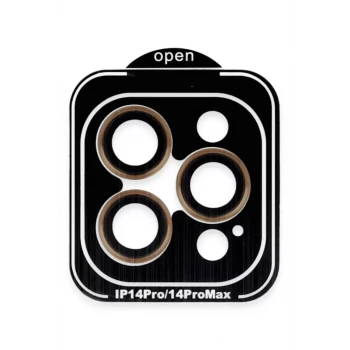 Joko Apple iPhone 14 Pro Max PVD Metal Kamera Lens - Turuncu
