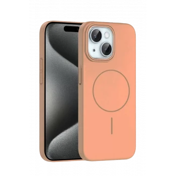 Joko Apple iPhone 15 Plus Broş Magsafe Kapak - Çöl Titanyum