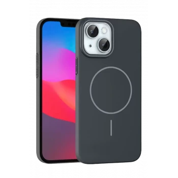 Joko Apple iPhone 15 Plus Broş Magsafe Kapak - Füme