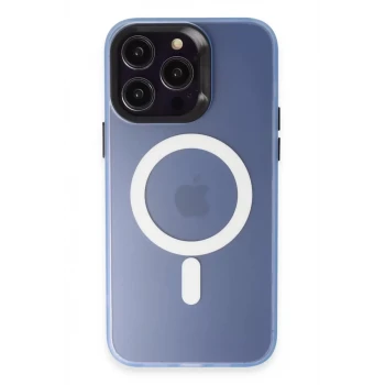 Joko Apple iPhone 15 Pro Max Kılıf Mateks Magsafe Kapak - Sierra Blue