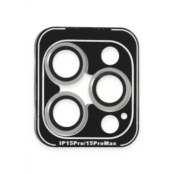Joko Apple iPhone 15 Pro Max PVD Metal Kamera Lens - Gümüş