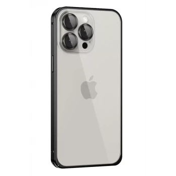 Joko Apple iPhone 15 Pro Metal Bumper Mat Kapak - Siyah