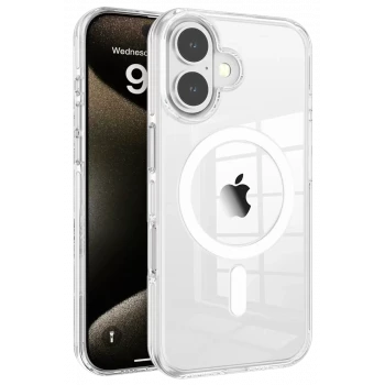 Joko Apple iPhone 16 Gleam PC Sert Magsafe Kılıf - Şeffaf