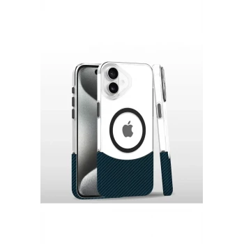 Joko Apple iPhone 16 Plus Carbon Puzzle Magsafe Kapak - Yeşil