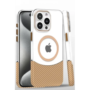 Joko Apple iPhone 16 Pro Carbon Puzzle Magsafe Kapak - Desert