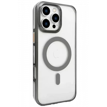 Joko Apple iPhone 16 Pro Max Gleam PC Sert Magsafe Kılıf - Titan Gri