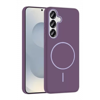 Joko Samsung Galaxy S25 Broş Magsafe Kapak - Mor