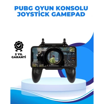 Joystickli ve Tetikleyicili PUBG Mobile Gamepad Oyun Kontrolcüsü