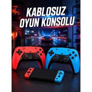 Kablosuz Oyun Konsolu HDMI Çıkışlı Çift Kontrolcülü Retro Oyun Seti
