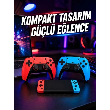 Kablosuz Retro Oyun Konsolu HDMI TV Bağlantılı Çift Gamepad Seti