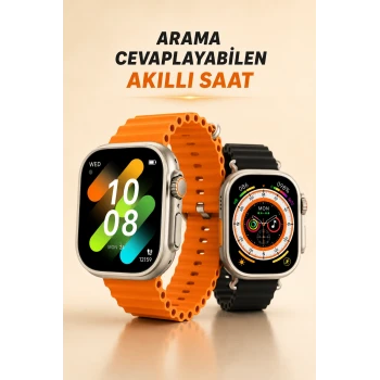 Kablosuz Şarjlı, Çağrı ve Müzik Kontrolü Sağlayan Akıllı Saat