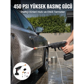 Kablosuz Taşınabilir Basınçlı Yıkama Tabancası Köpük Şişeli