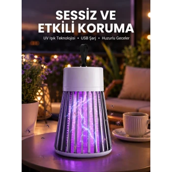Kamp ve Bahçe İçin Şarjlı Böcek Kovucu Lamba