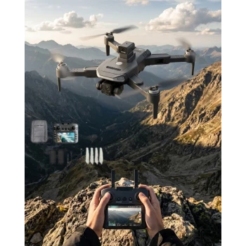Katlanabilir GPS Destekli Akıllı Drone 4K Kamera Uzun Uçuş Süresi ve Engel Algılama Özellikli