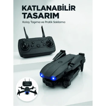 Katlanabilir Kamera Drone 4K HD Görüntü, Hover Özelliği ve Uzaktan Kumanda