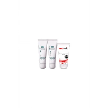 Kaz Gagası Kremi 2x100 ml Rahatlatıcı + Redroid Rahatlatıcı  Krem 1x50 ml