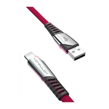 Konfulon DC17 Lightning Kablo iphone Uyumlu 1M 2.4A - Kırmızı