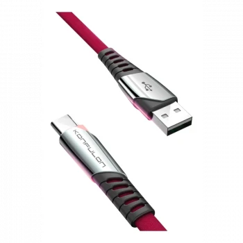 Konfulon DC18 Type-C Kablo 1M 5A - Kırmızı