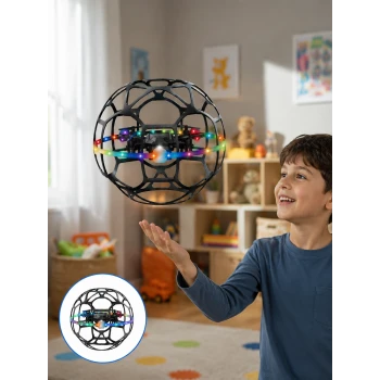 Koruyucu Kafesli Dron El Hareketiyle Kontrol Edilebilen Uçan