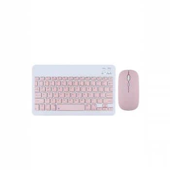 KYB71 Kablosuz Türkçe Q Klavye Mouse Set - Pembe