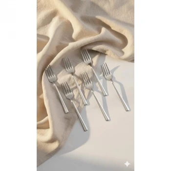 Lüks 6’lı Paslanmaz Çelik Yemek Çatal Seti