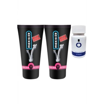 Maxsize 2 Adet Erkeğe Özel 50 ml Krem + Yanında O Caps 15li Erkeğe