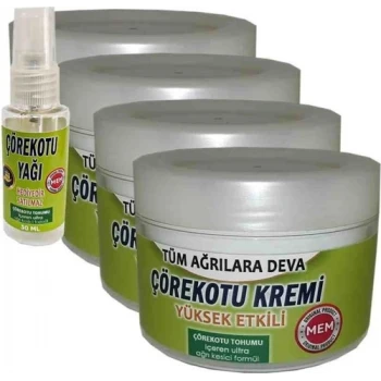 MEM ÇÖREK OTU KREMİ 4 ADET - ÇÖREK OTU YAĞI HEDİYE