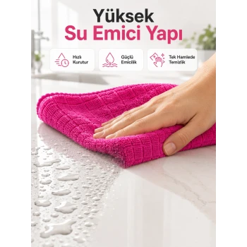 Mikrofiber Temizlik Bezi Cam, Ayna, Mobilya ve Tezgah İçin