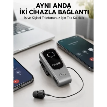 Mikrofonlu ve Ses Kontrollü Kablosuz Kulak İçi Kulaklık