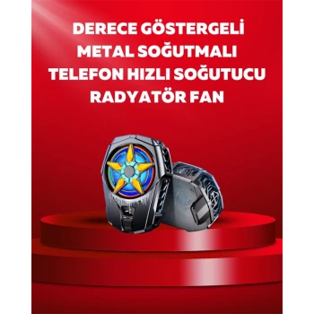 Mobil Cihaz Soğutma Radyatörü – Metal+ABS, Type-C Kablolu