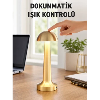 Modern Tasarım Şarjlı Masa Lambası – 1800 mAh Batarya Yeni Nesil