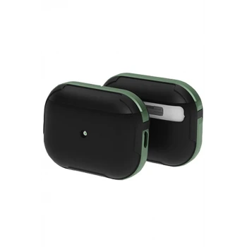 Movenchy Apple Airpods 3 (3.nesil) MO-A8 Armor Kılıf - Koyu Yeşil